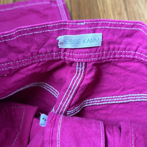 Jesse Kamm Patchfront Handy Pants in Dragonfruit - Picture 5 of 7